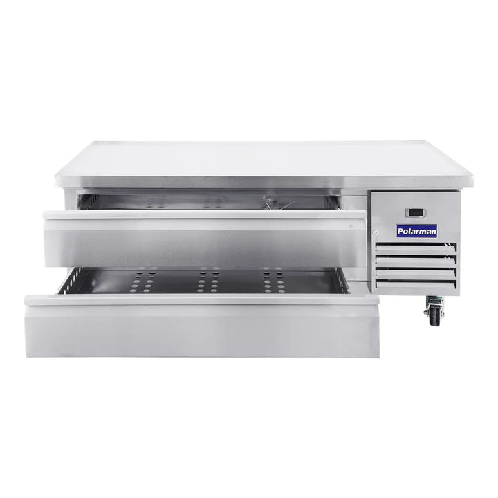 Polar PCBR-62 Chef Base Refrigerator – 62” Two-Drawer Refrigerated Equipment Stand