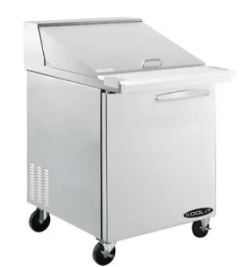 Kool-It KSTM-27-1 Mega Top 27″ Sandwich & Salad Prep Table – Refrigerated Base