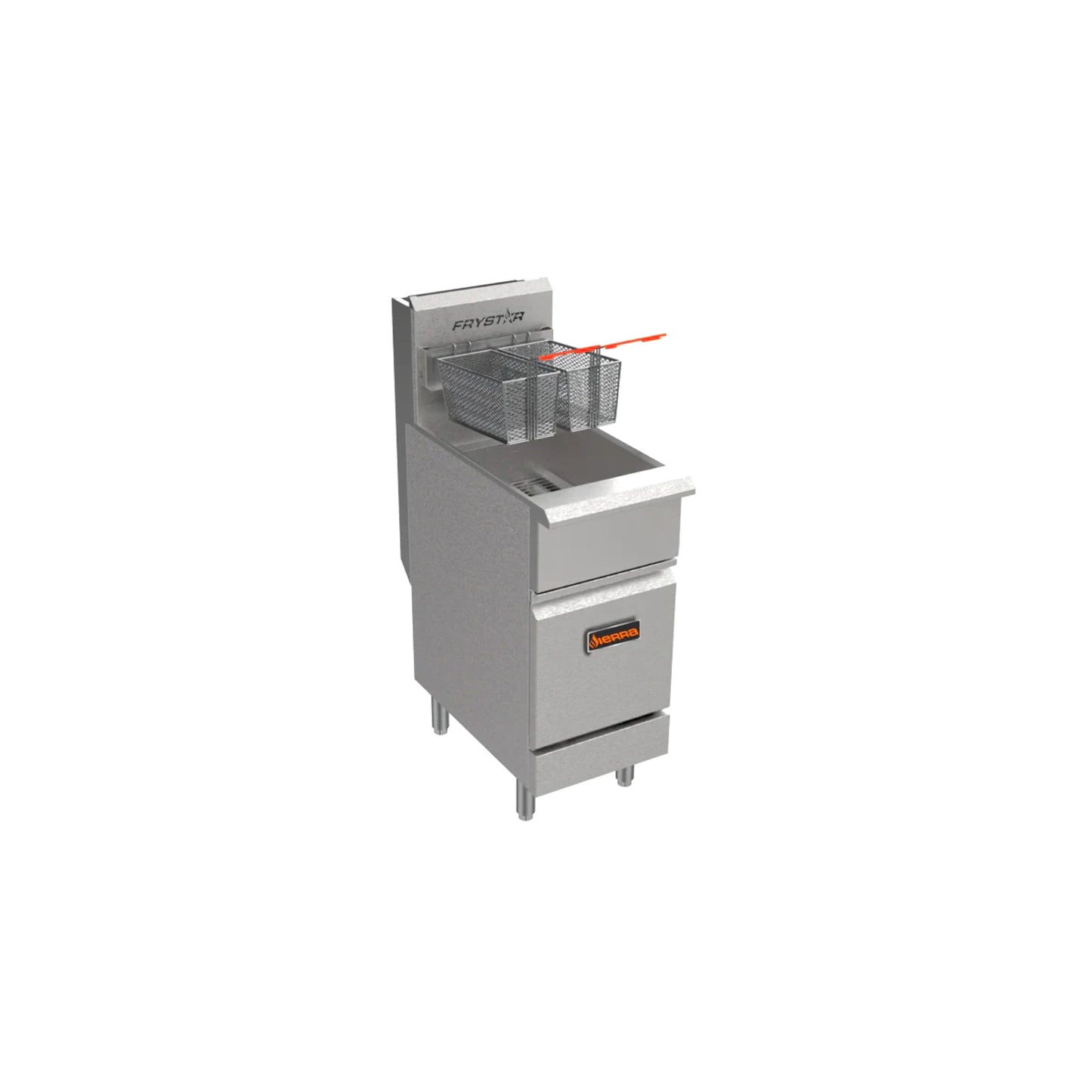 Sierra Frystar 400 Commercial Gas Fryer – 40 lb Stainless Steel Deep Fryer for Restaurants