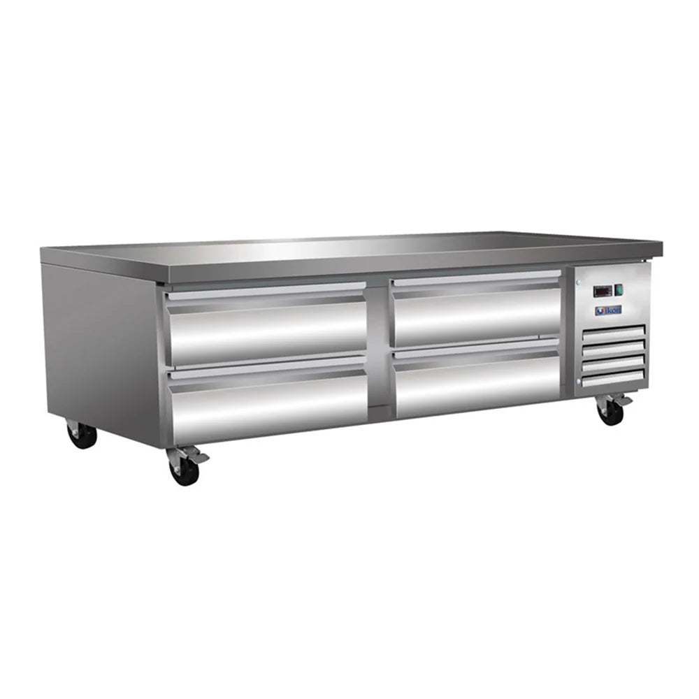 Polar PCBR-74 Chef Base Refrigerator – 74” Four-Drawer Refrigerated Equipment Stand