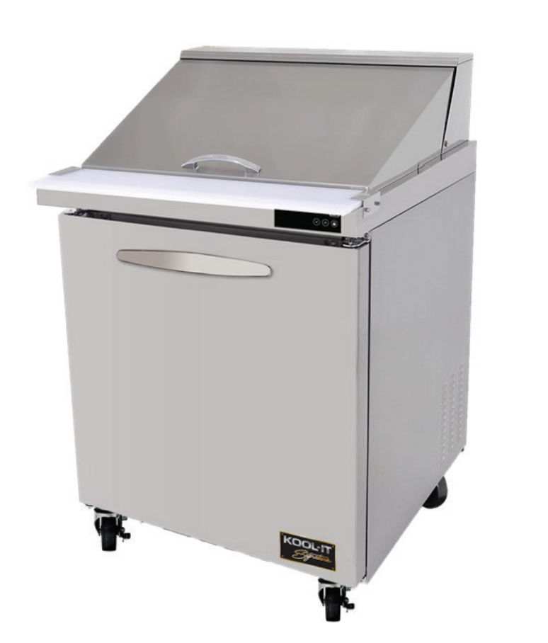 Kool-It KSTM-27-1 Mega Top 27″ Sandwich & Salad Prep Table – Refrigerated Base