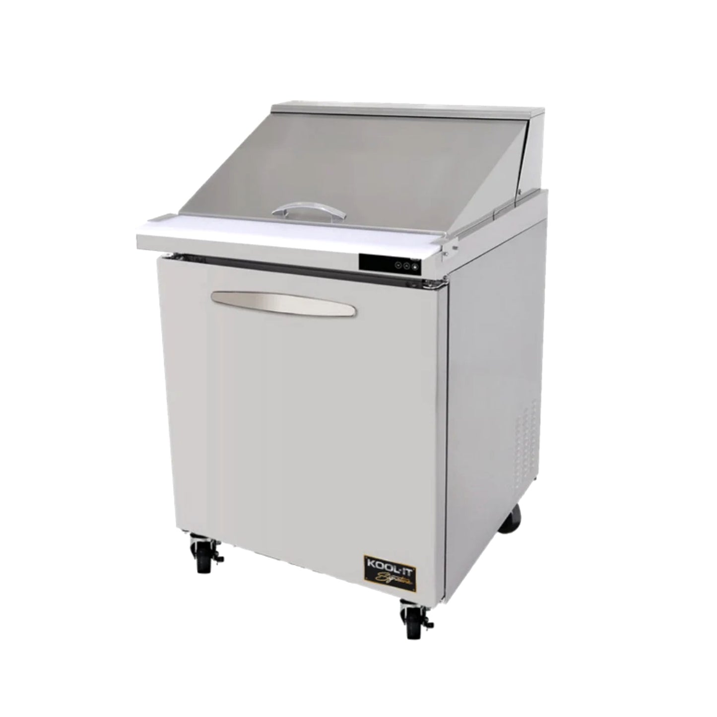 Kool-It KSTM-27-1 27-inch mega top sandwich and salad prep table with refrigerated base
