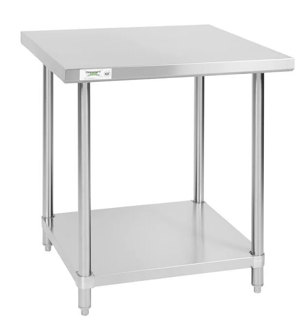 Kintera KEWTS3030 Stainless Steel Work Table with Undershelf - 30"x30"x36"