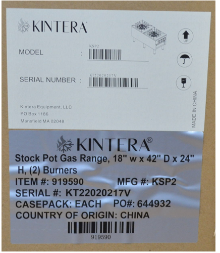 Kintera KSP2 Stock Pot Gas Range – 18″ Two-Burner Commercial Cooker