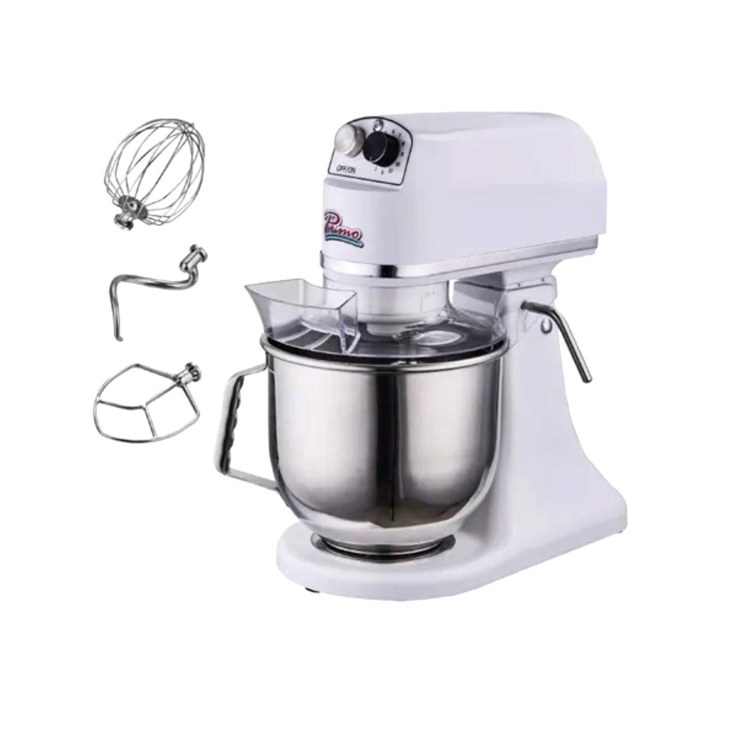 Primo PM-7 7-Quart Countertop Planetary Mixer – Commercial Stand Mixer for Bakeries & Cafes