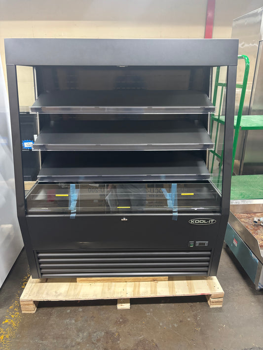 Kool-It KOM-48-ss  Open Air Merchandiser – 48” Refrigerated Display Case – Grab & Go Cooler