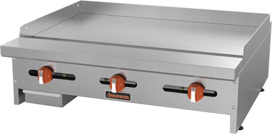 Sierra SRMG36 Gas Griddle – 36″ Countertop Stainless Steel Commercial Griddle