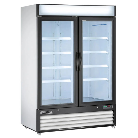 Maxx Cold MXM2-48RHC Reach-In Refrigerator – 48′′ Two-Door Stainless Steel Cooler