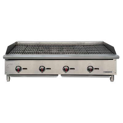 Kintera KCBR-48 Gas Charbroiler – 48” Commercial Countertop Charbroiler