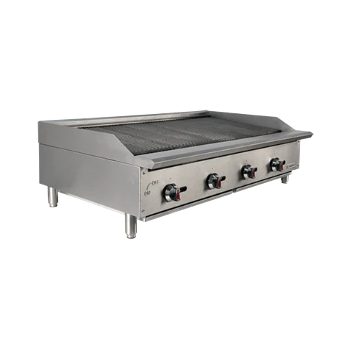 Kintera KCBR-48 Gas Charbroiler – 48” Commercial Countertop Charbroiler