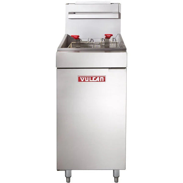 Vulcan LG300-1 Natural Gas Fryer – 35–40 lb Commercial Floor Fryer, 90,000 BTU