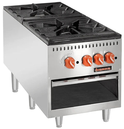 Sierra SRSP182 Stock Pot Range – Heavy-Duty Commercial 2-Burner Range