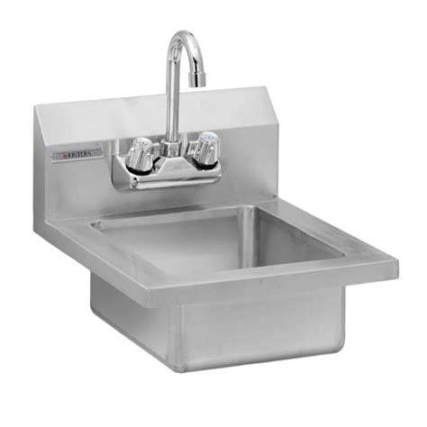 Kintera KHS1210 Wall-Mounted Hand Sink – Stainless Steel, Compact Design