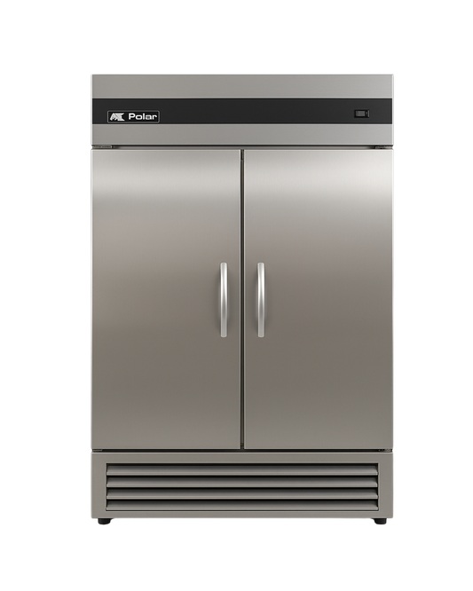Polar PB54F Commercial Reach-In Freezer – 54 Cu. Ft. Bottom-Mount Stainless Steel Freezer