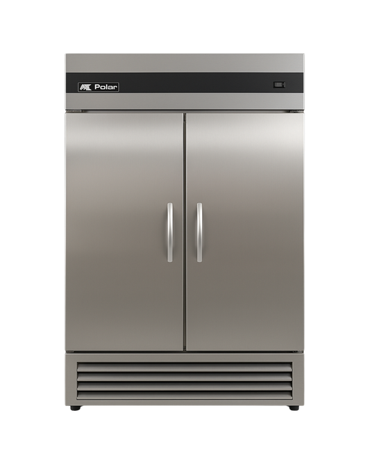 Polar PB54R Commercial Reach-In Refrigerator – 54 Cu. Ft. Bottom-Mount Stainless Steel Cooler