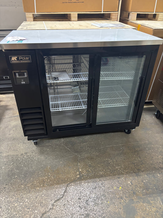 Polar PBB49-2G-24SD Back Bar Cooler – 49” Two-Door Commercial Beverage Refrigerator