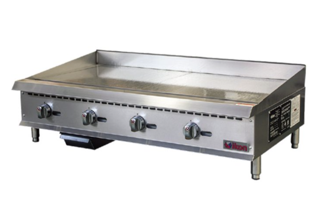 IKON IMG-48 48″ Commercial Gas Griddle – Countertop Manual Control