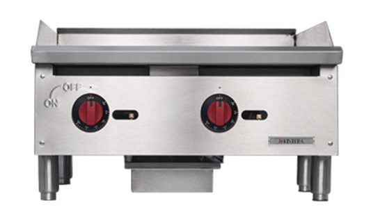 Kintera KGR24T 24″ Gas Countertop Thermostatic Griddle