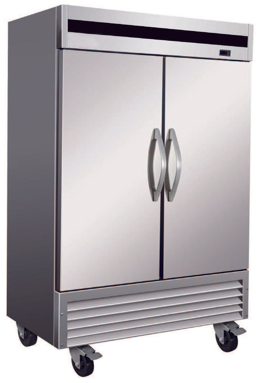 Polar PB54F Commercial Reach-In Freezer – 54 Cu. Ft. Bottom-Mount Stainless Steel Freezer