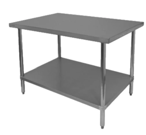 Kintera KHWT2496S Stainless Steel Work Table – 96″ x 24″ Commercial Prep Table