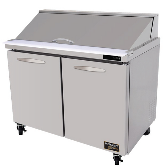 Kool-It KSTM-48-2 Mega Top Refrigerated Sandwich Prep Table – 48″ 2 Door