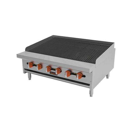 Sierra SRRB-36 36” Gas Countertop Radiant Charbroiler – 90,000 BTU