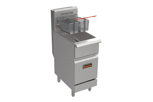 Sierra FRYSTAR500 16” Gas Floor Fryer – 50 lb Capacity, 120,000 BTU