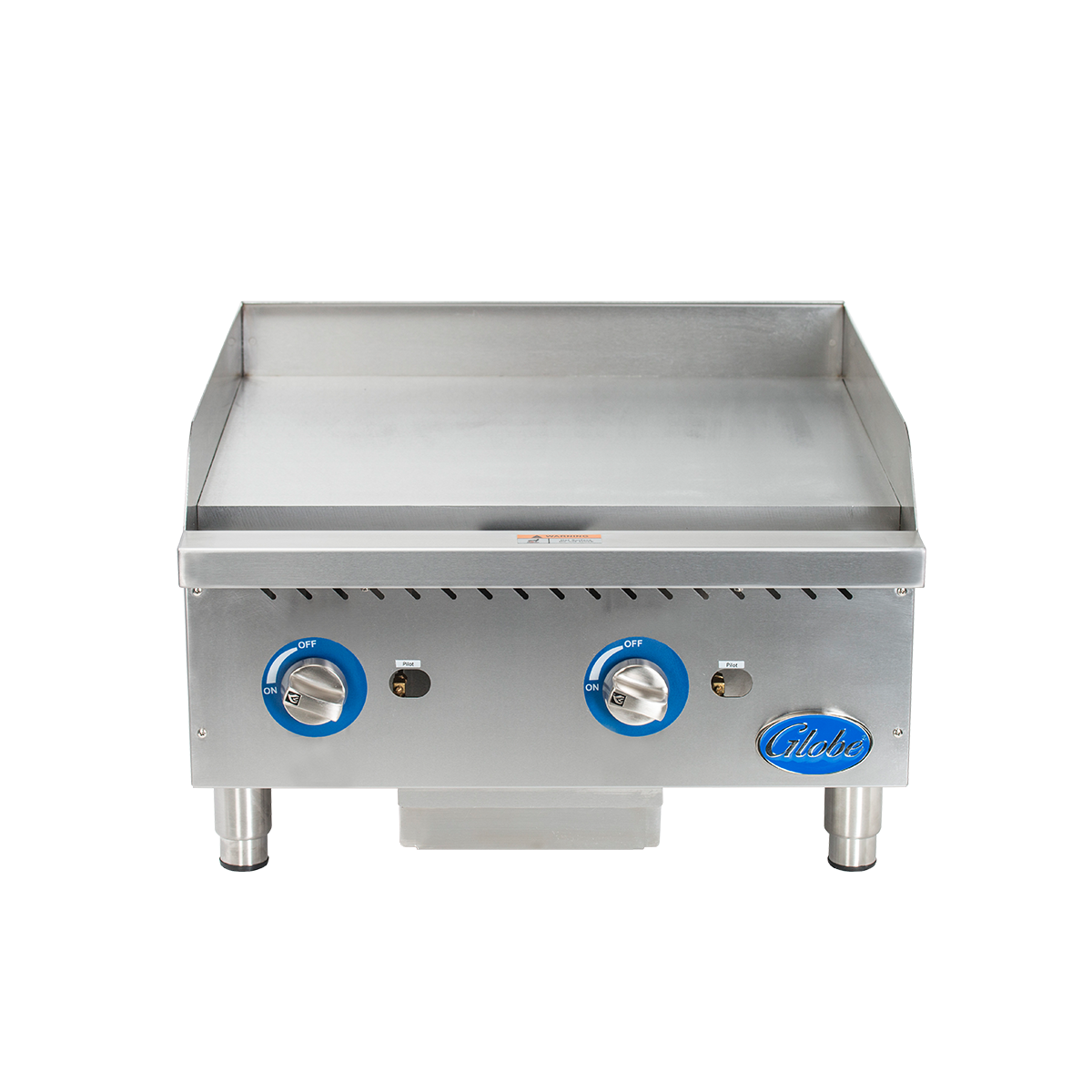 Globe GG24G Countertop Gas Griddle – 24” Manual Control Commercial Flat Top