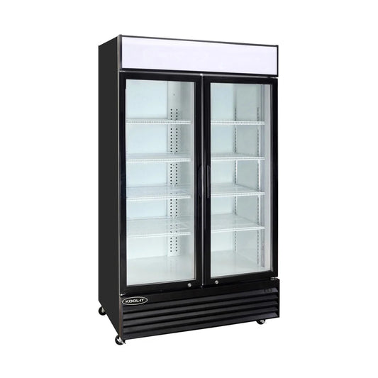 Kool-It KGM-50 52” Double Glass Door Merchandiser Refrigerator – 43.8 Cu. Ft.